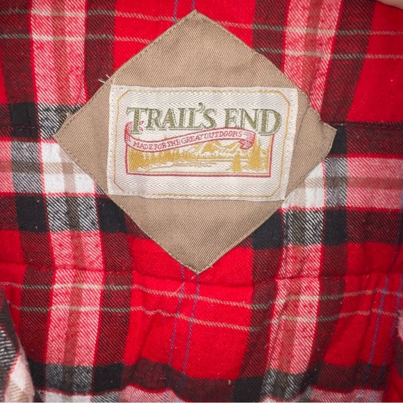 2000’s Trail’s End Cotton Puffer Vest with flannel lining - beige - Picture 2 of 9